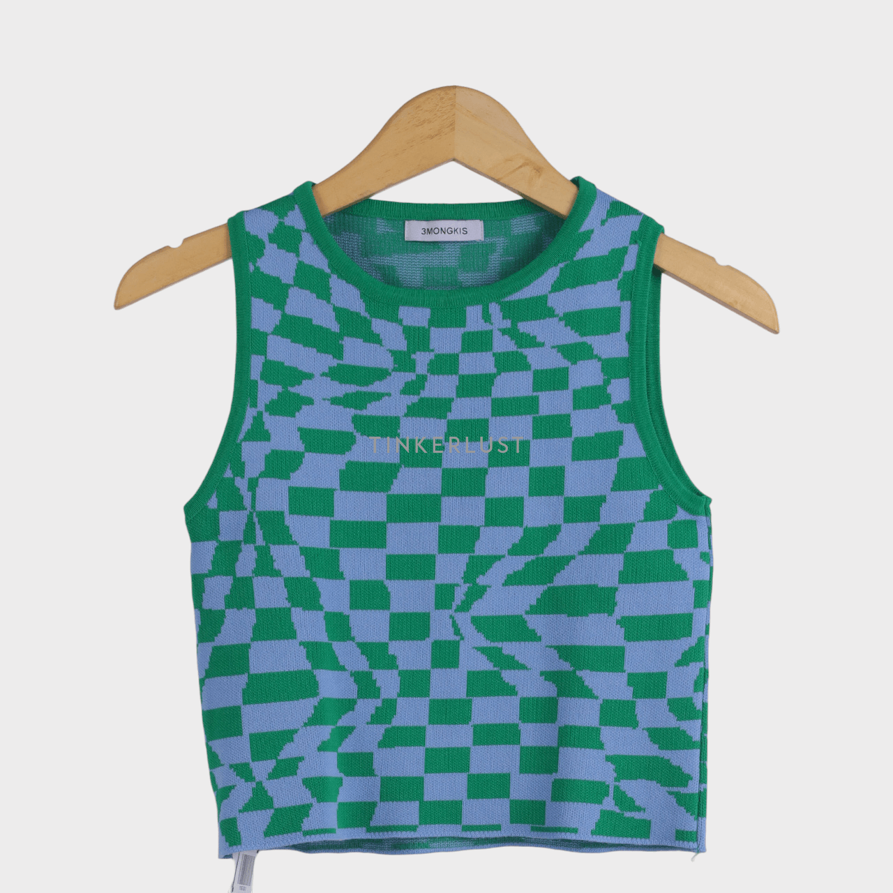 3Mongkis Blue & Green Pattern Sleeveless