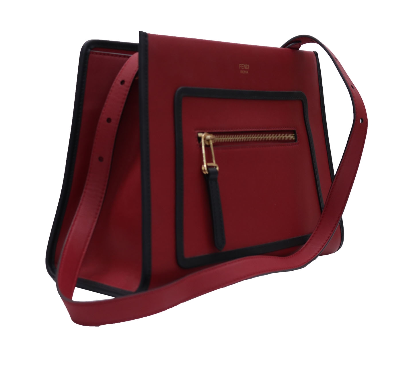 Fendi Red Classic Runaway 2 Way Satchel