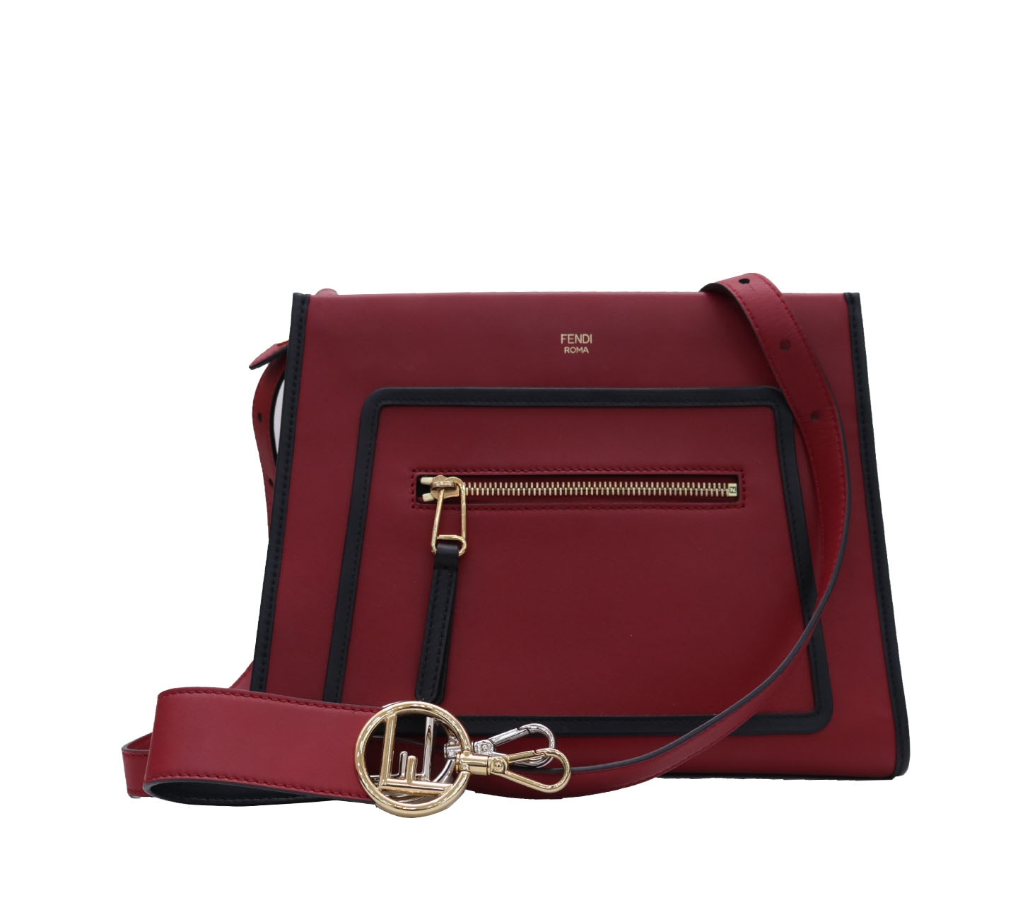 Fendi Red Classic Runaway 2 Way Satchel