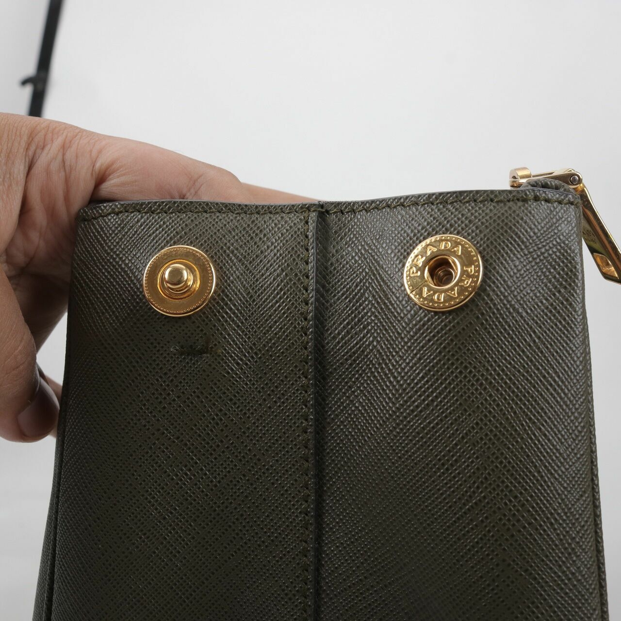 Prada Two-tone Saffiano Lux Double Zip Tote