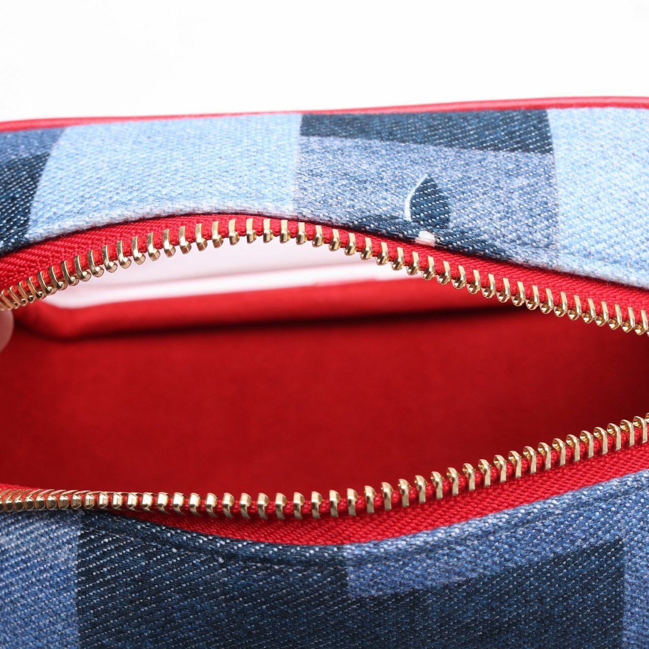 Louis Vuitton Monogram Denim/Red Beach Clear Pouch