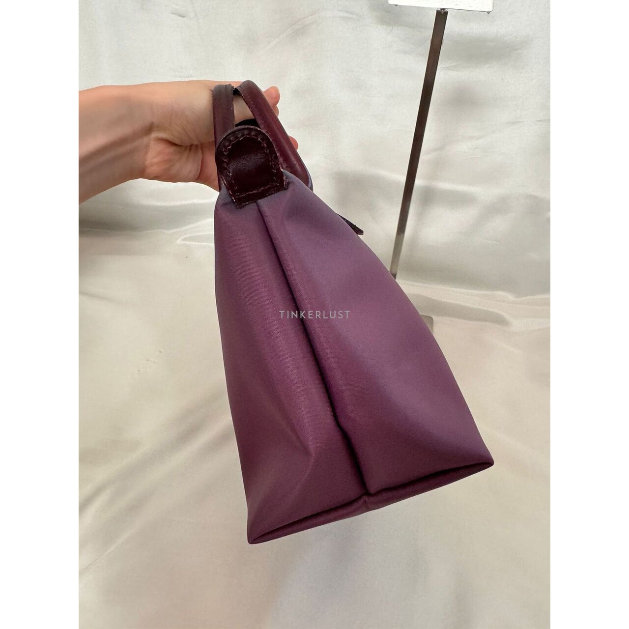 Longchamp Le Pliage Purple Nylon Handbag