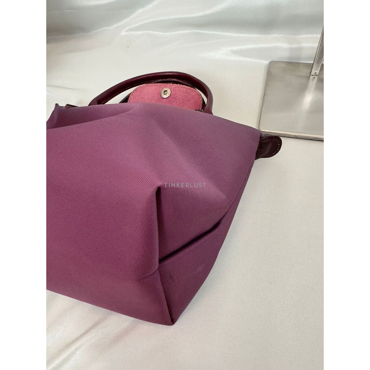 Longchamp Le Pliage Purple Nylon Handbag