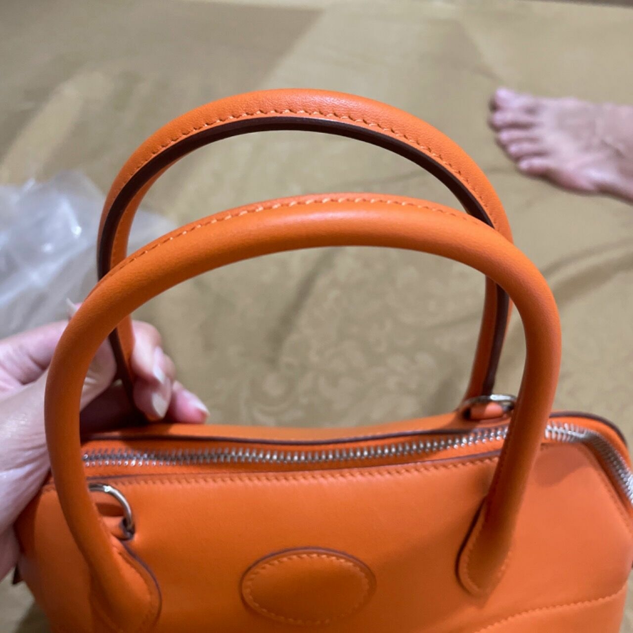 Hermes Orange Bolide 27