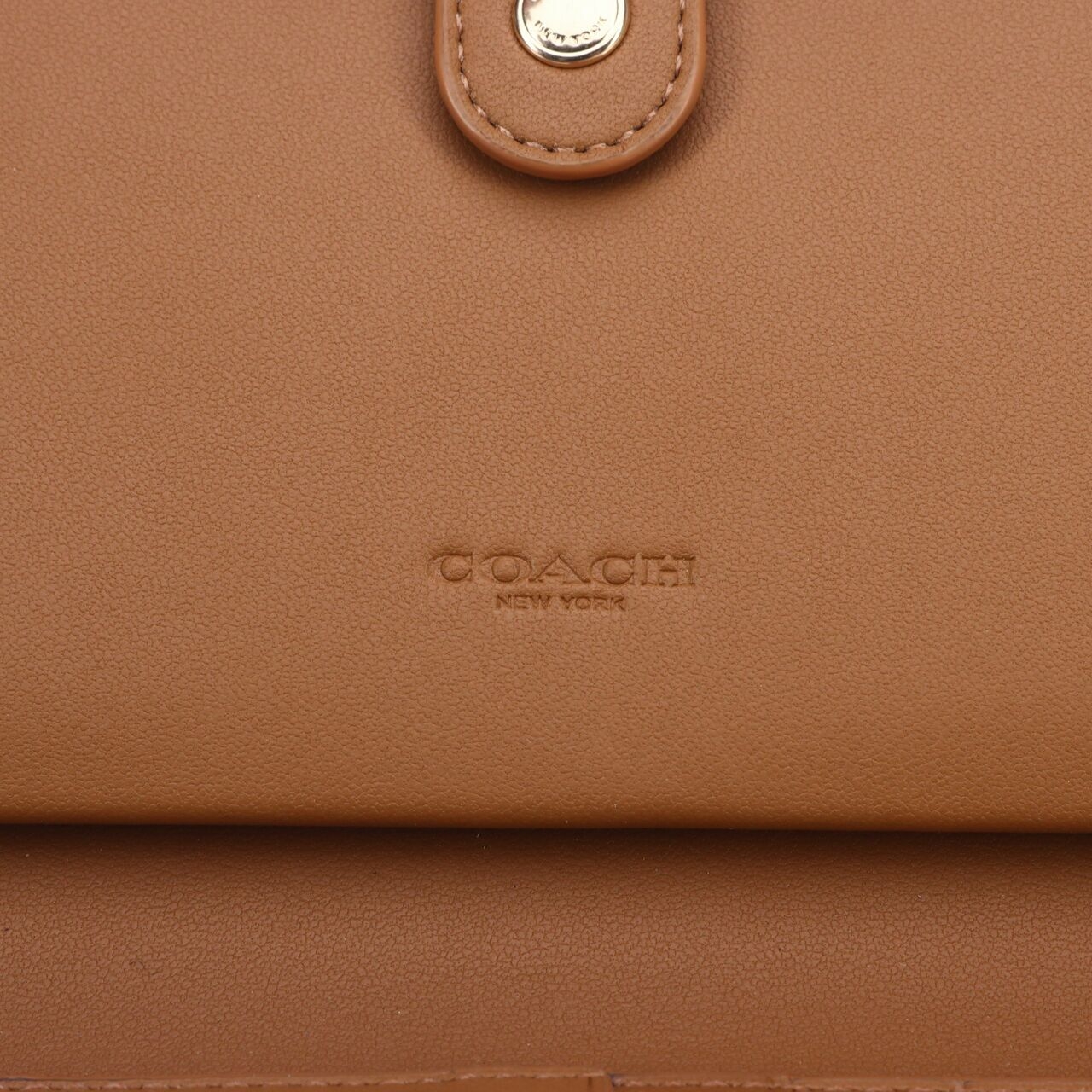 Coach C2874 Tech Wallet Colorblock Signature Khaki Saddle