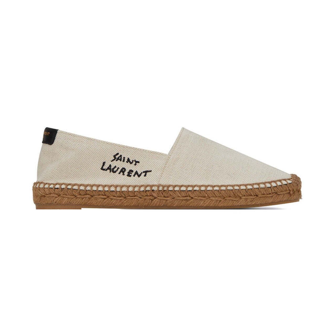 Saint Laurent Espa Embroidered Side Logo Natural Beige Woman