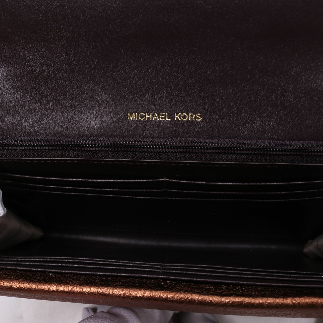 Michael Kors Sloan Wallet on Chain Signature Brown Sling Bag