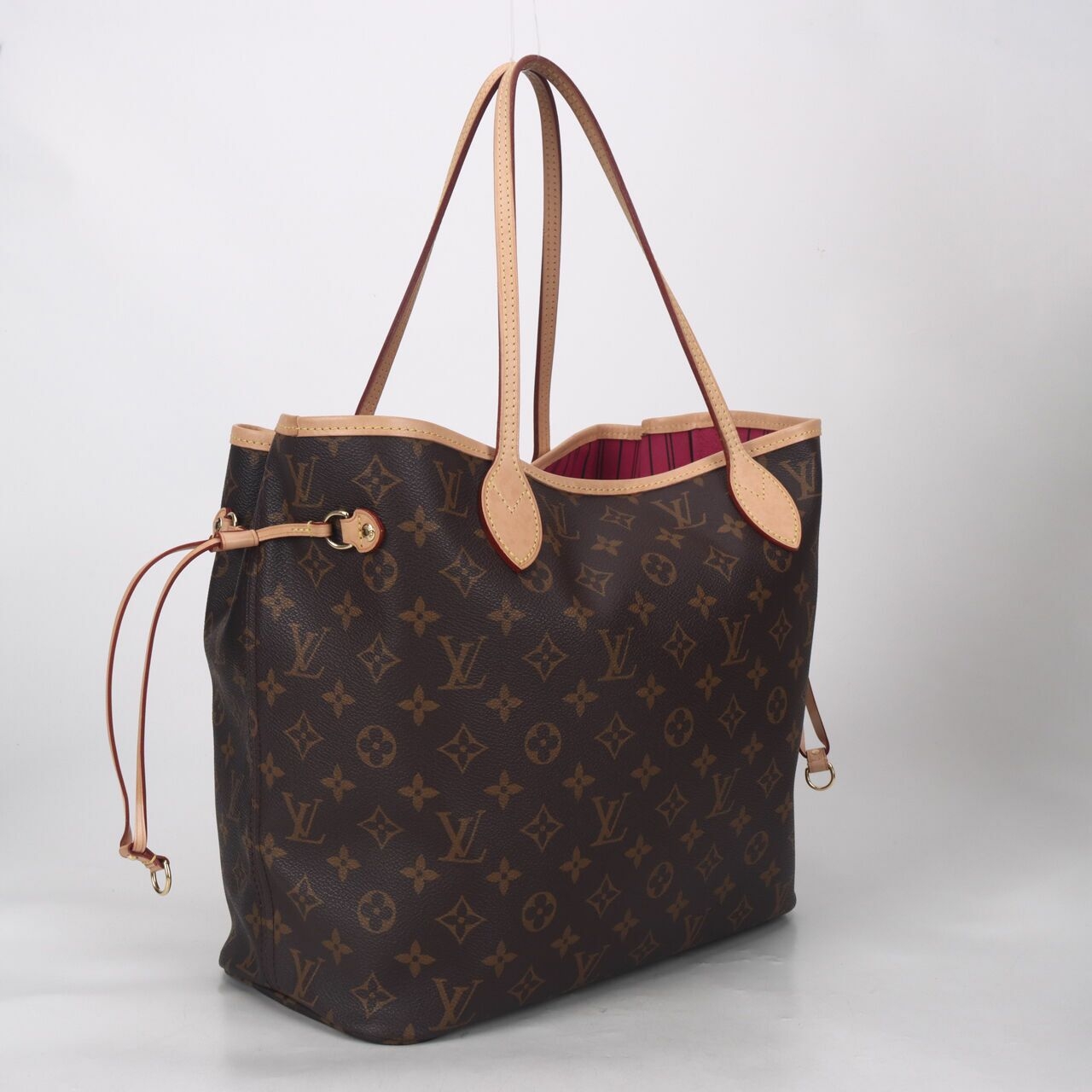 Louis Vuitton Monogram Neverfull MM Fuschia Tote Bag