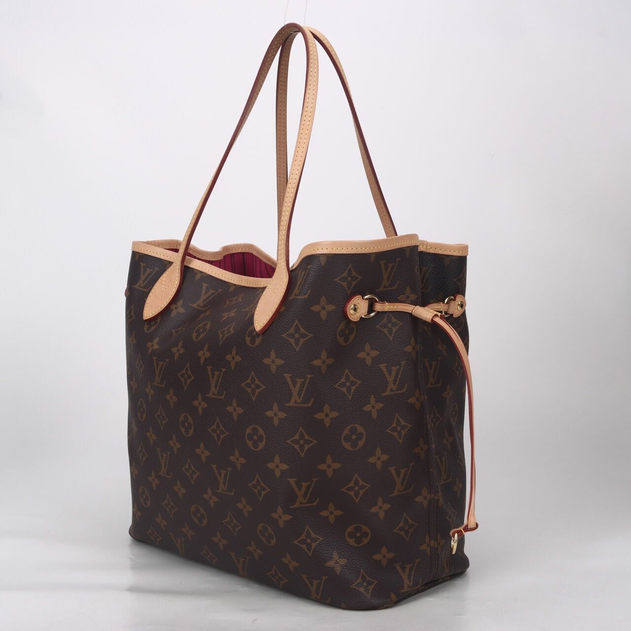 Louis Vuitton Monogram Neverfull MM Fuschia Tote Bag