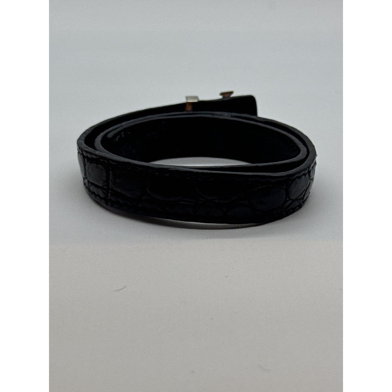 Louis Vuitton Black Leather Bracelet