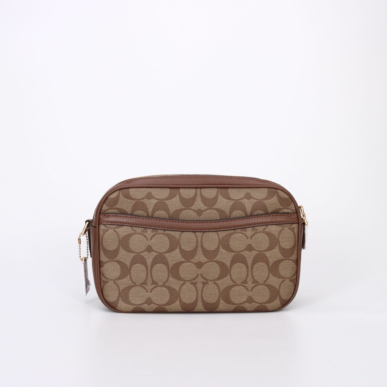 Coach Signature Canvas Jes Crosbody Bag Brown Khaki