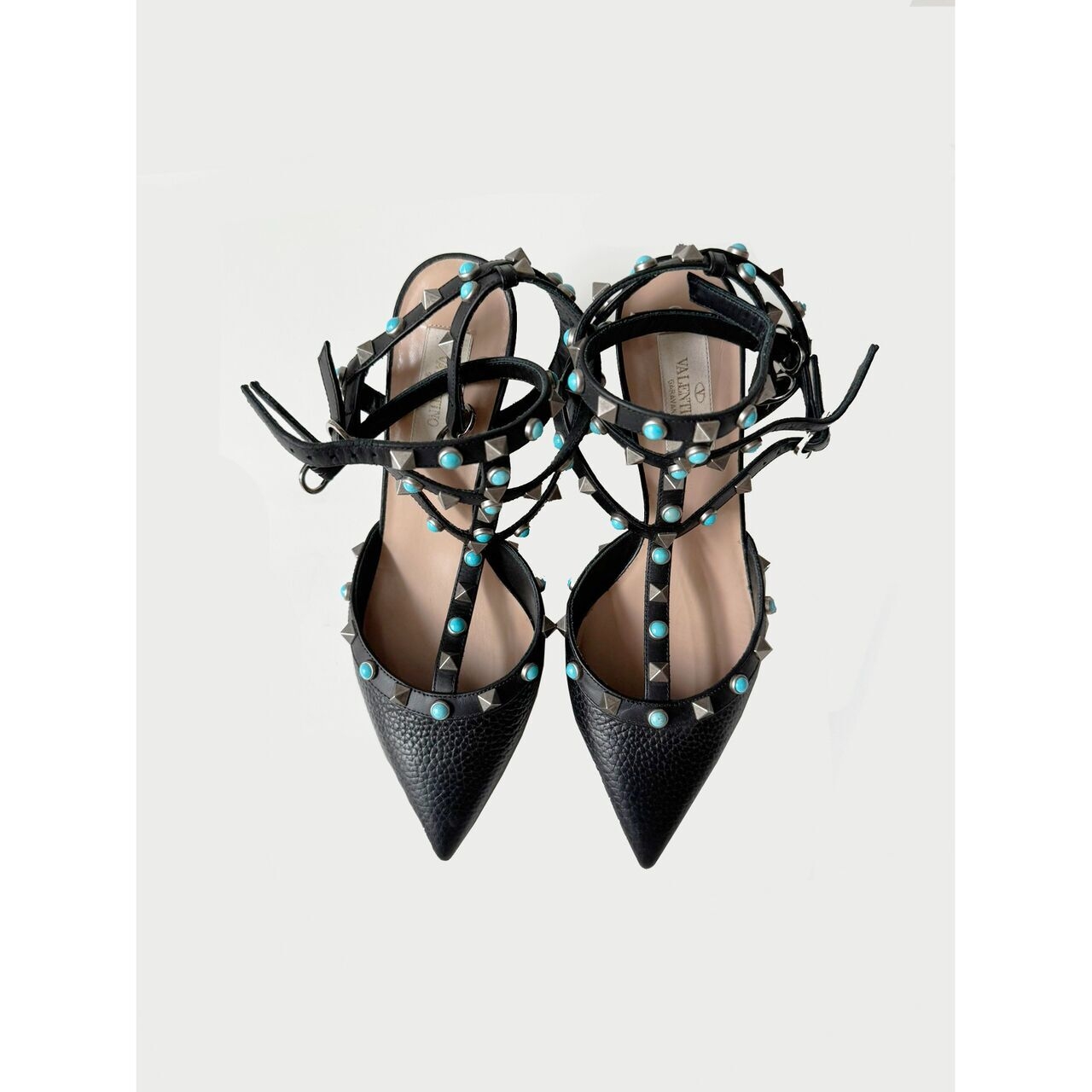  Valentino Garavani Rockstud Caged Pumps Black Heels