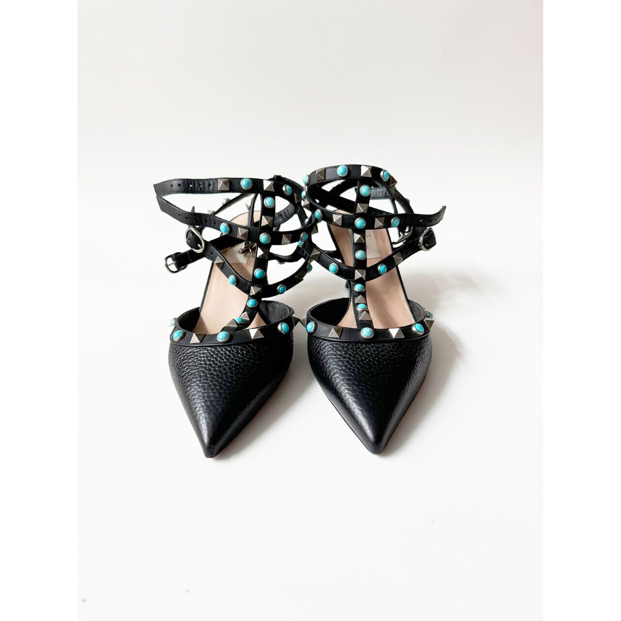  Valentino Garavani Rockstud Caged Pumps Black Heels