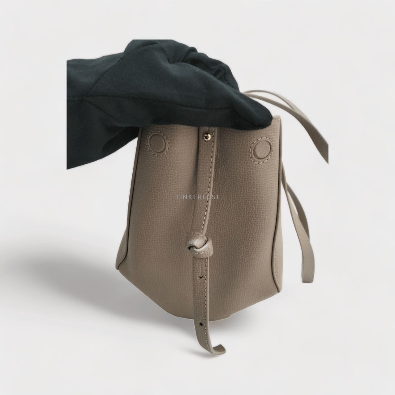 Polene Cyme Mini Taupe Tote Bag