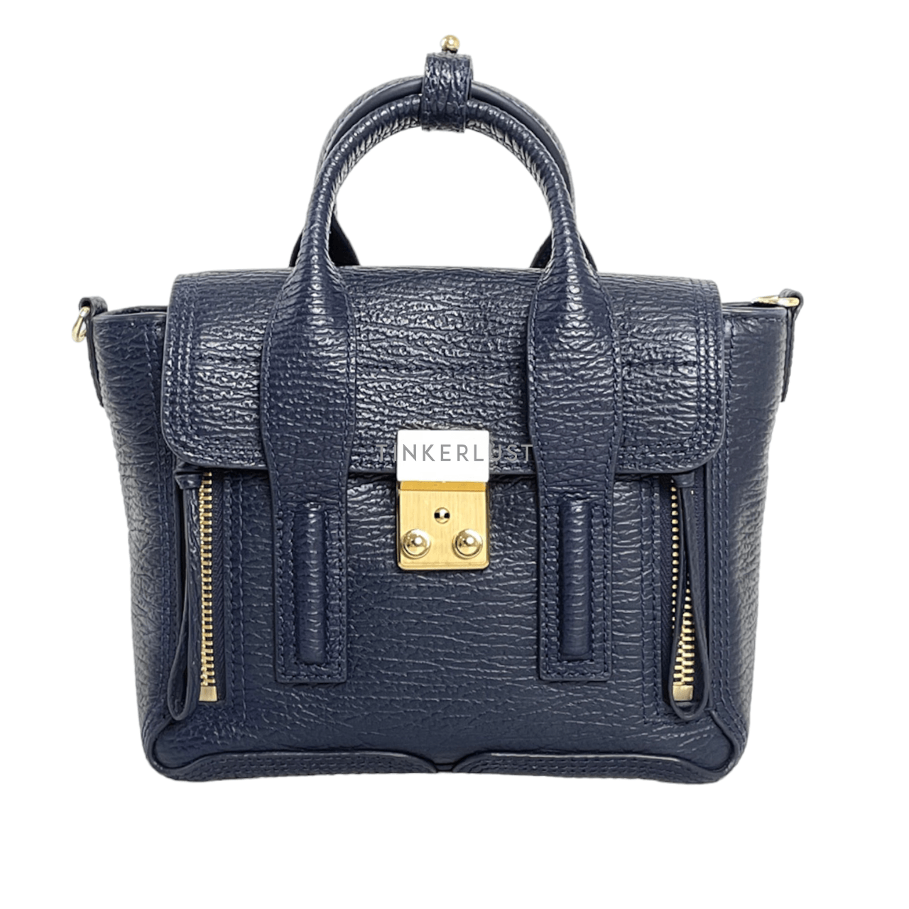 3.1 Phillip Lim Mini Pashli  Navy Satchel Bag 