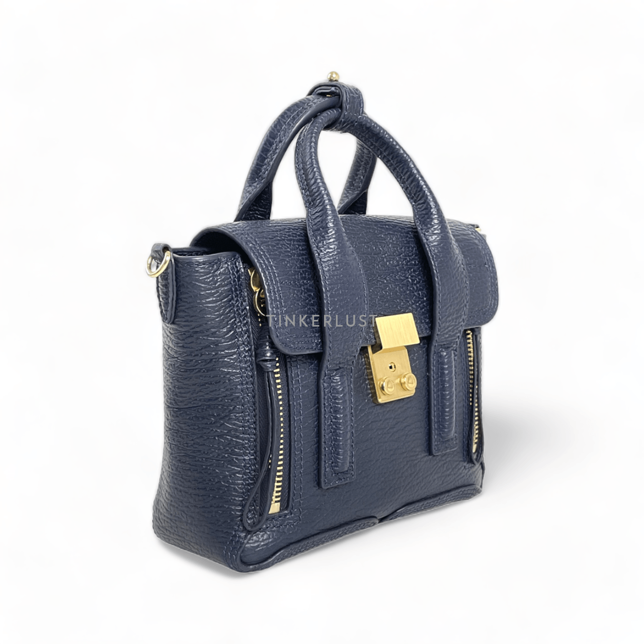 3.1 Phillip Lim Mini Pashli  Navy Satchel Bag 