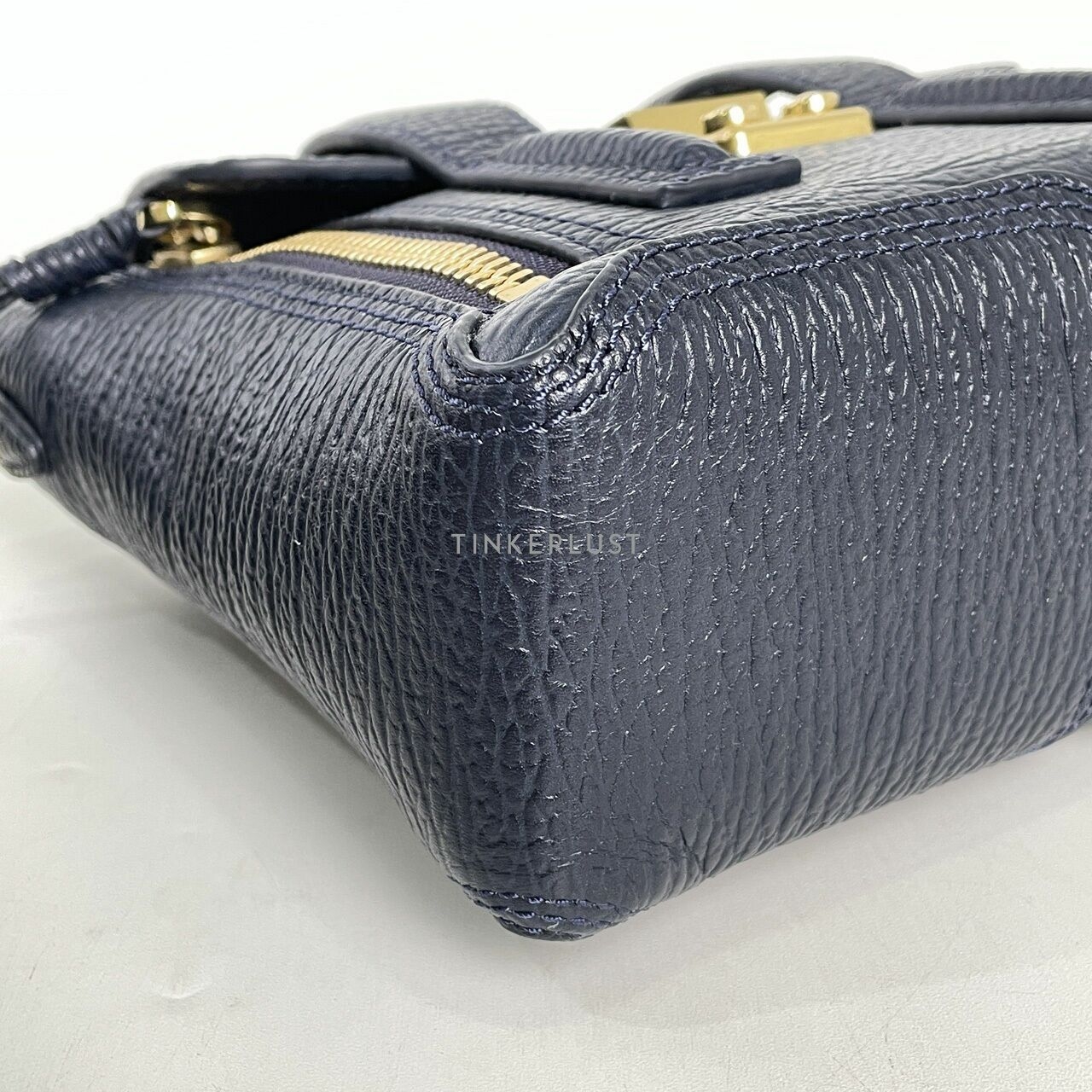 3.1 Phillip Lim Mini Pashli  Navy Satchel Bag 