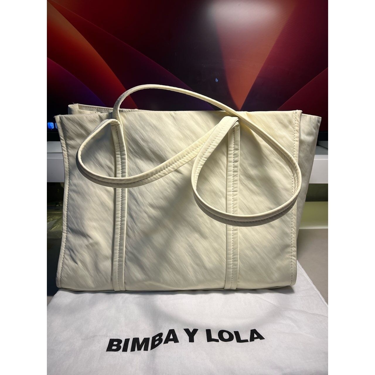 Bimba Y Lola Cream Tote Bag