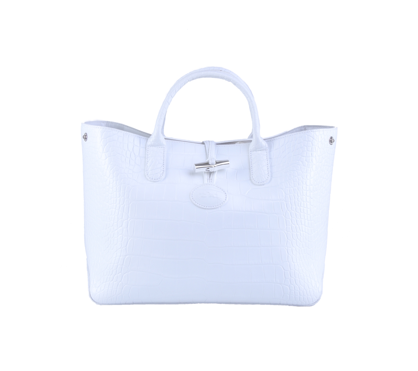 Longchamp White Tote Bag