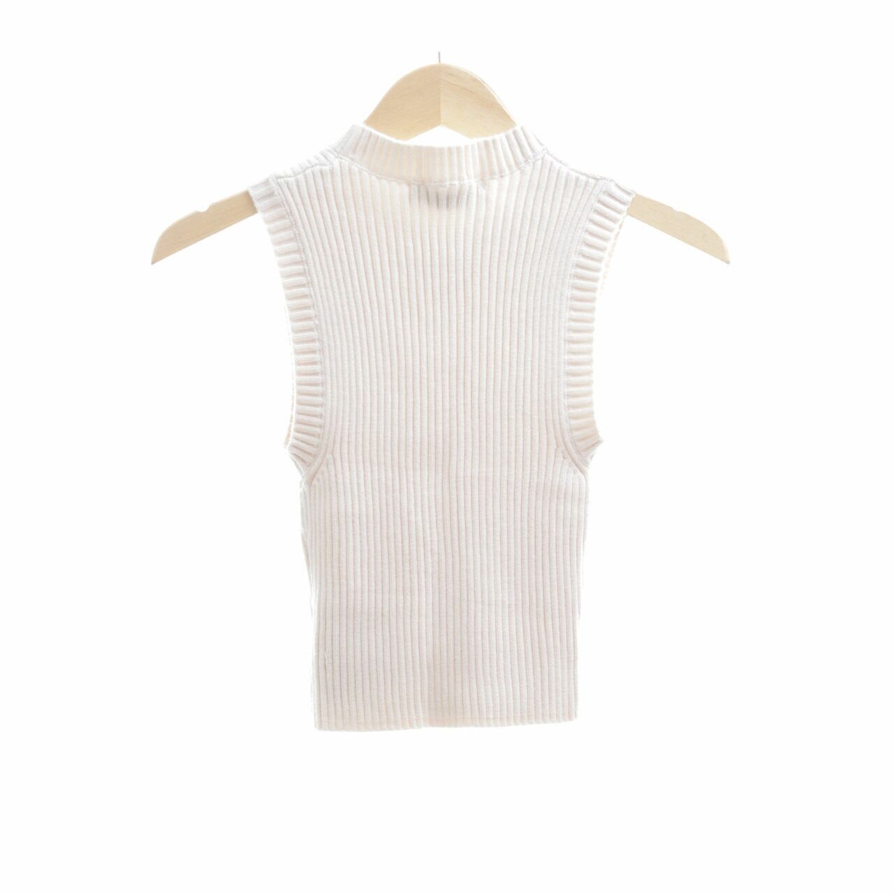 Zara Cream Knit Sleeveless