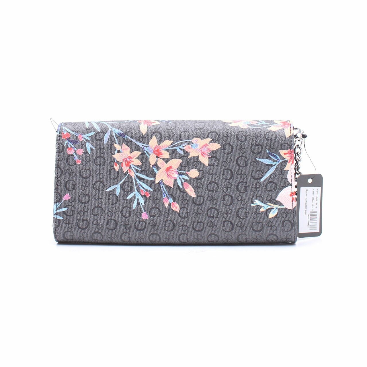 Guess Black Floral Pandore Mini Sling Bag