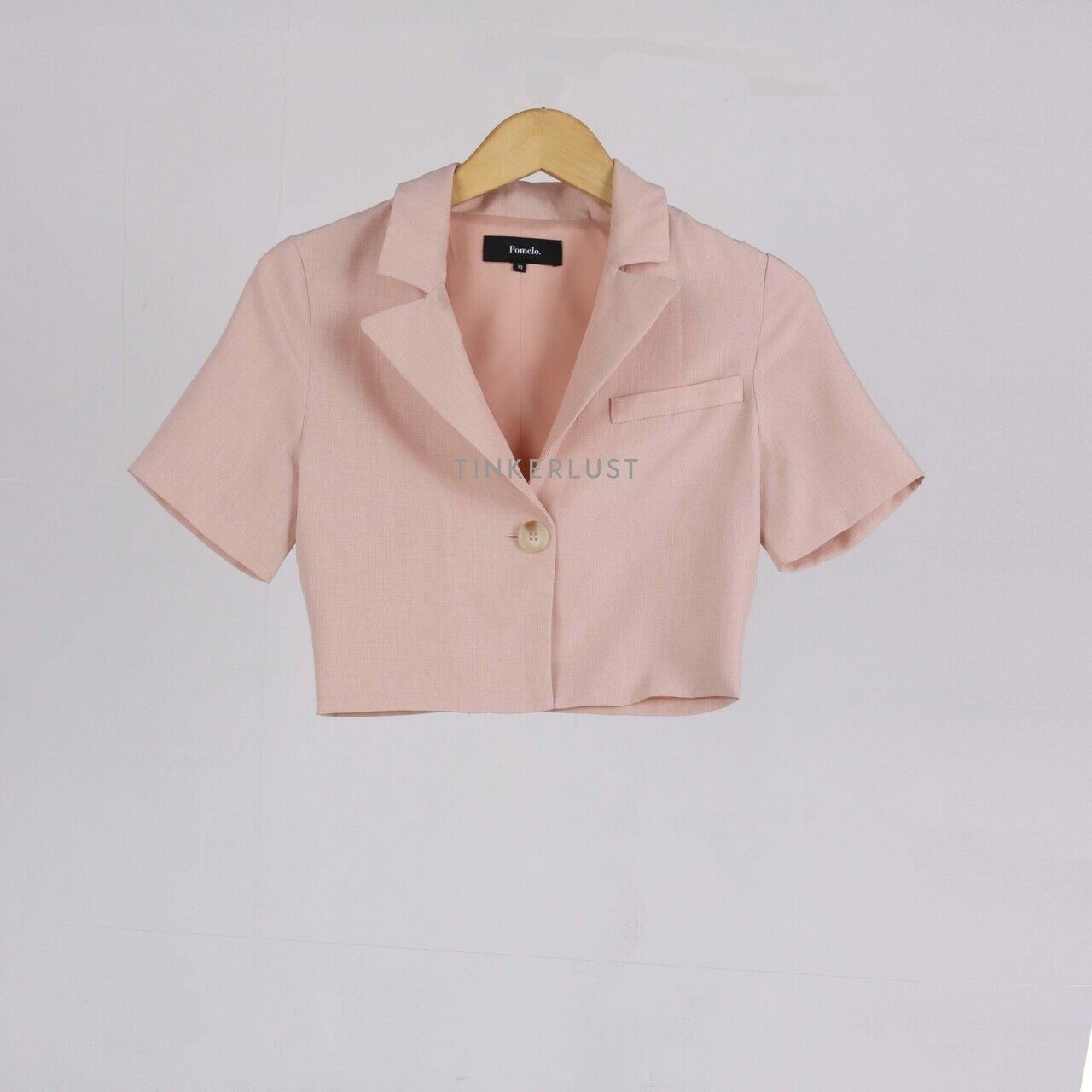 Pomelo. Pink Crop Blazer