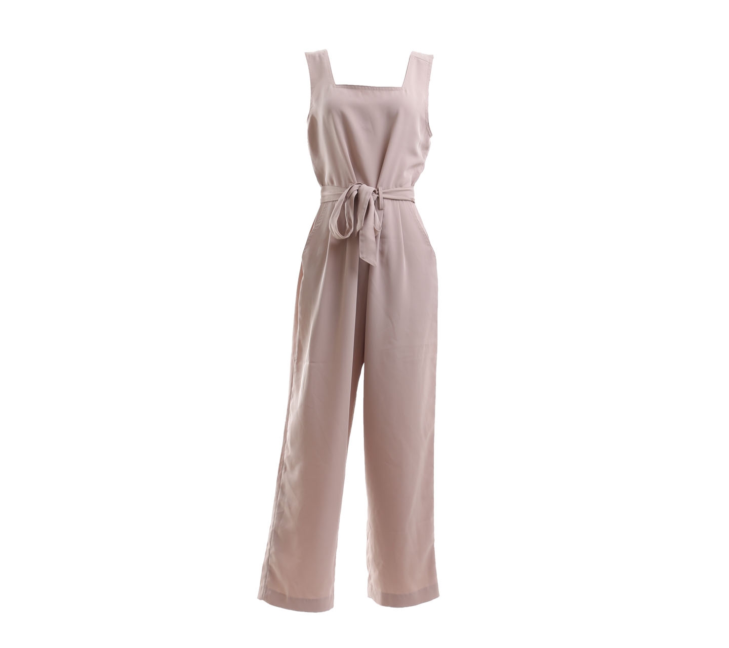 Pomelo. Beige Jumpsuit