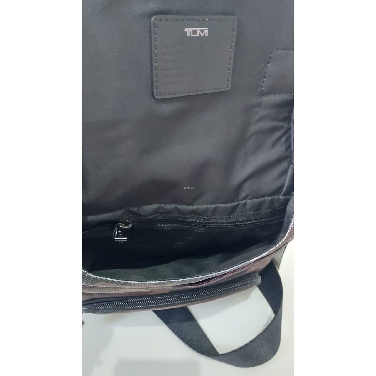 Tumi Kerby Camo Black Canvas Sling Bag