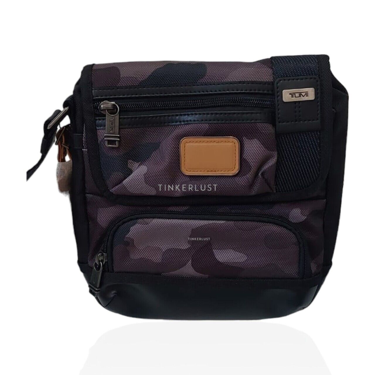 Tumi Kerby Camo Black Canvas Sling Bag