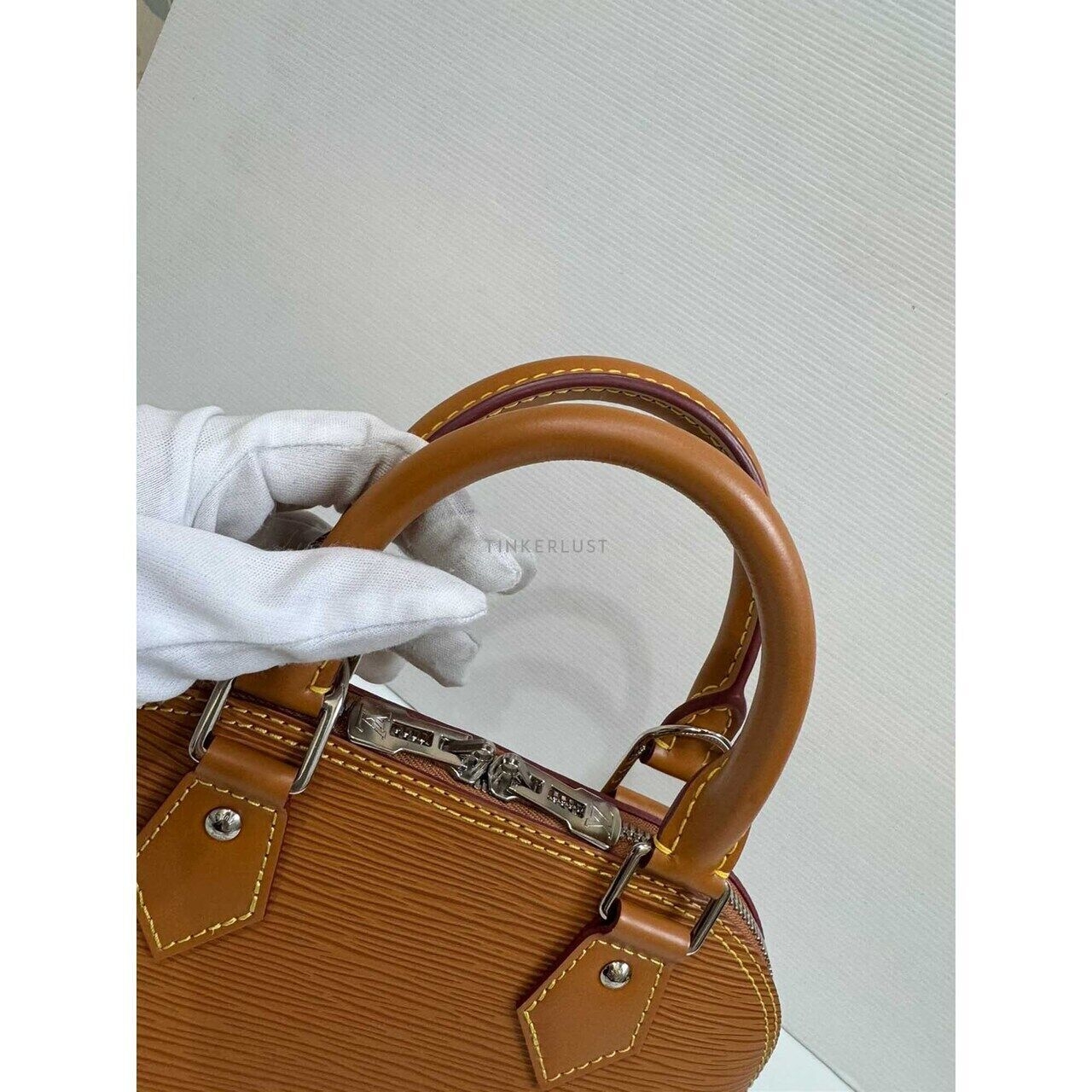 Louis Vuitton Alma BB Miel Epi Leather SHW Satchel Bag