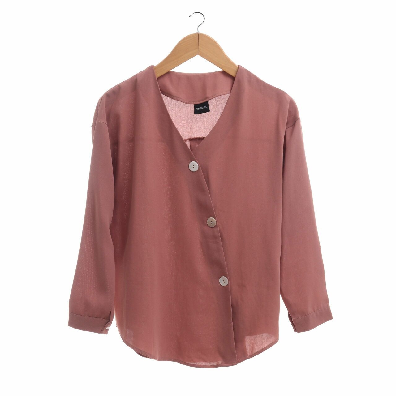 This is April Salmon Blouse