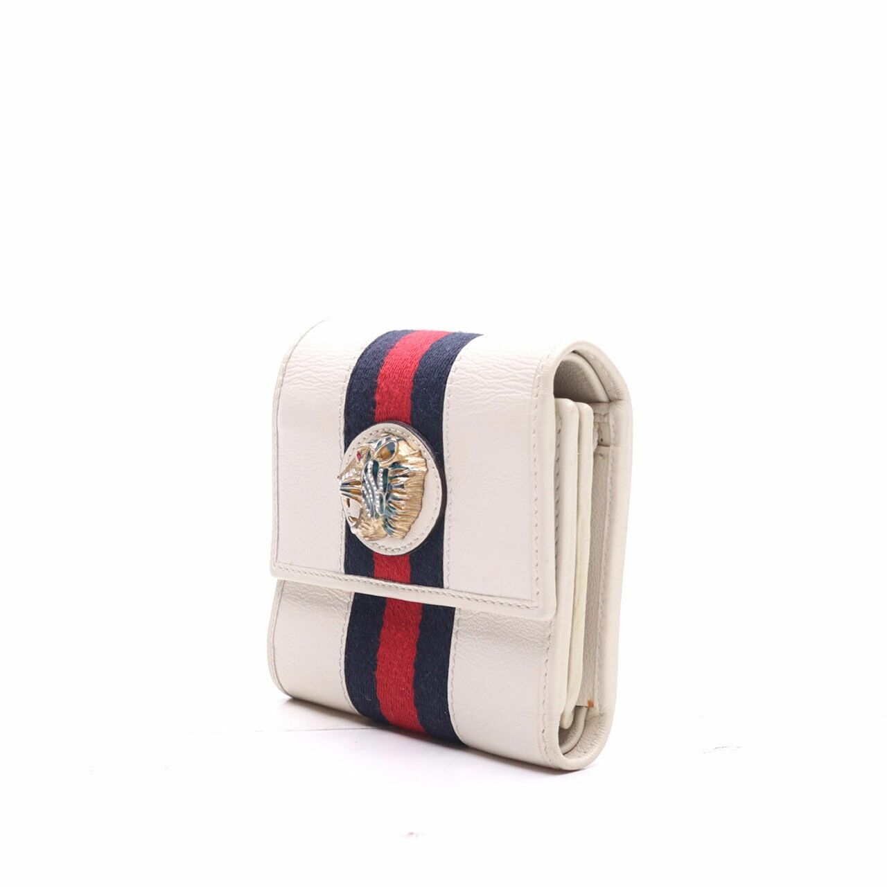Gucci White Leather Rajah Wallet