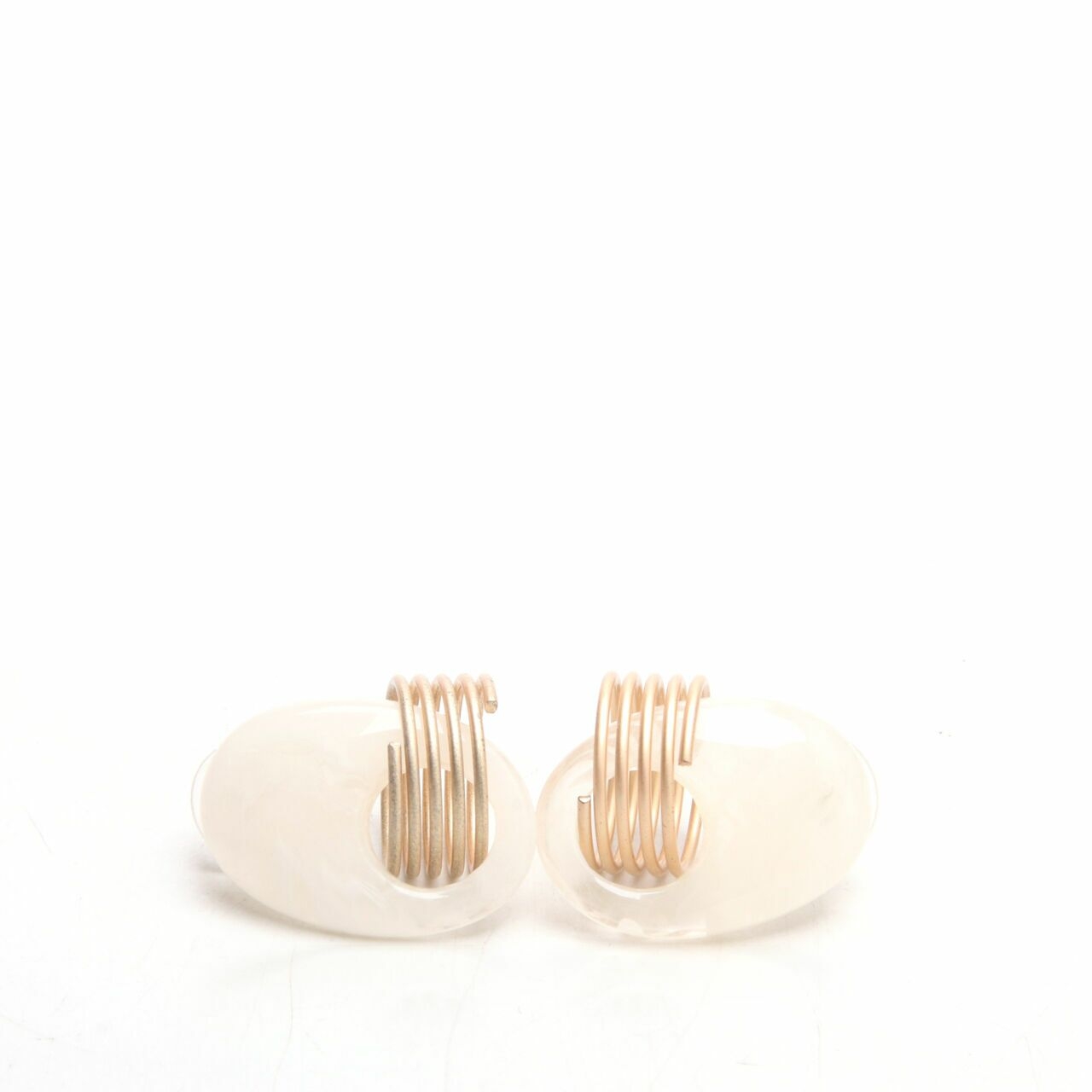 Private Collection Gold & White Earrings