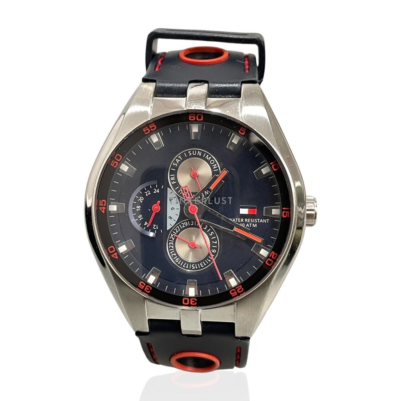 Tommy Hilfiger Navy Stainless Rubber Quartz Watch