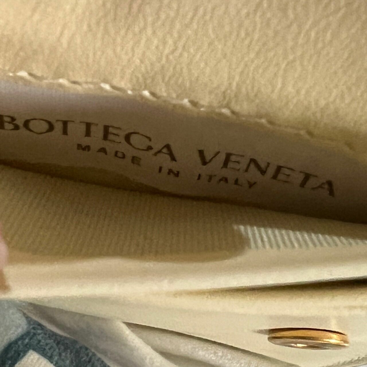 Bottega Veneta Off White Intrecciato Bi-Fold Wallet