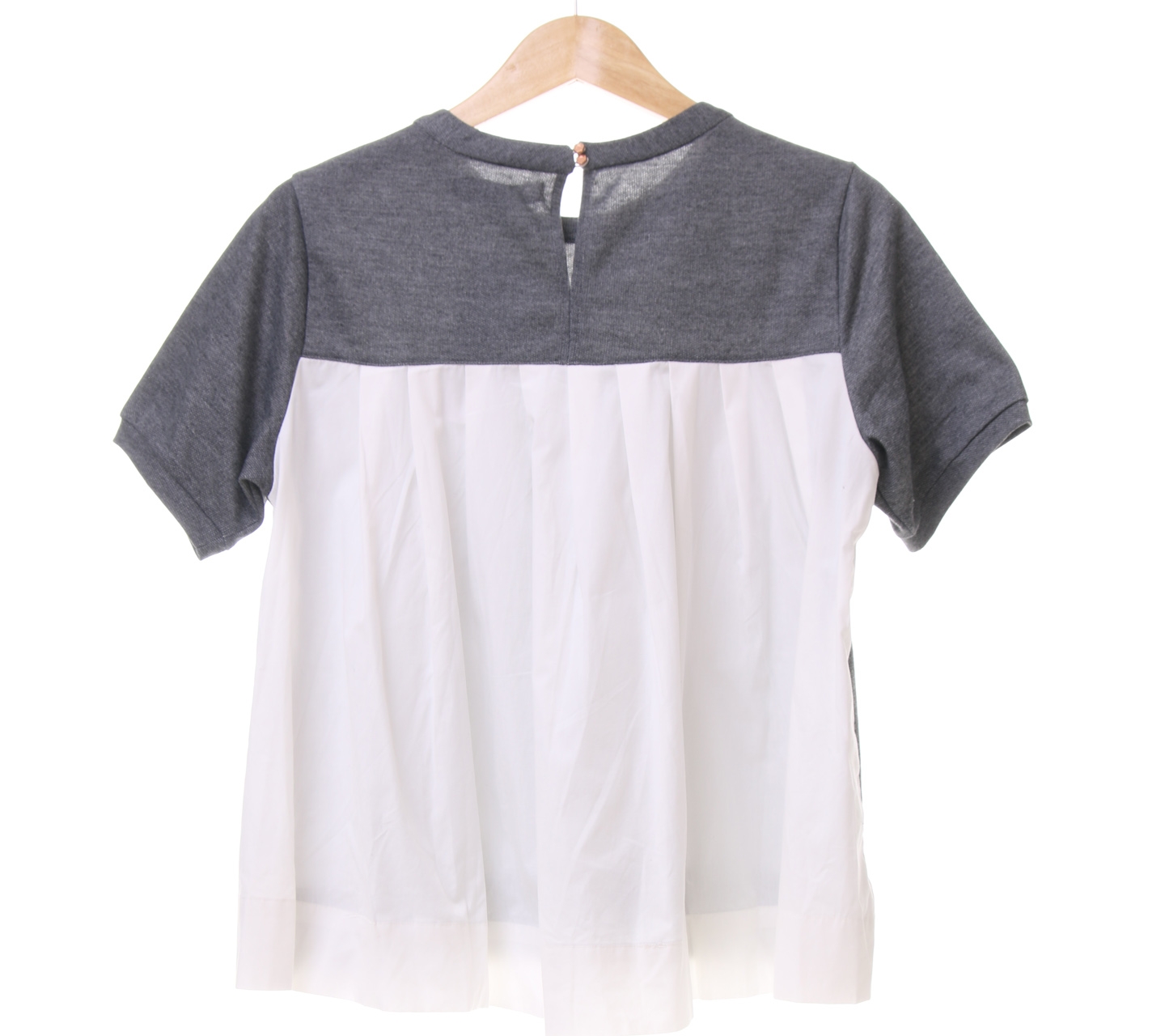 Cotton Ink Grey & White Blouse