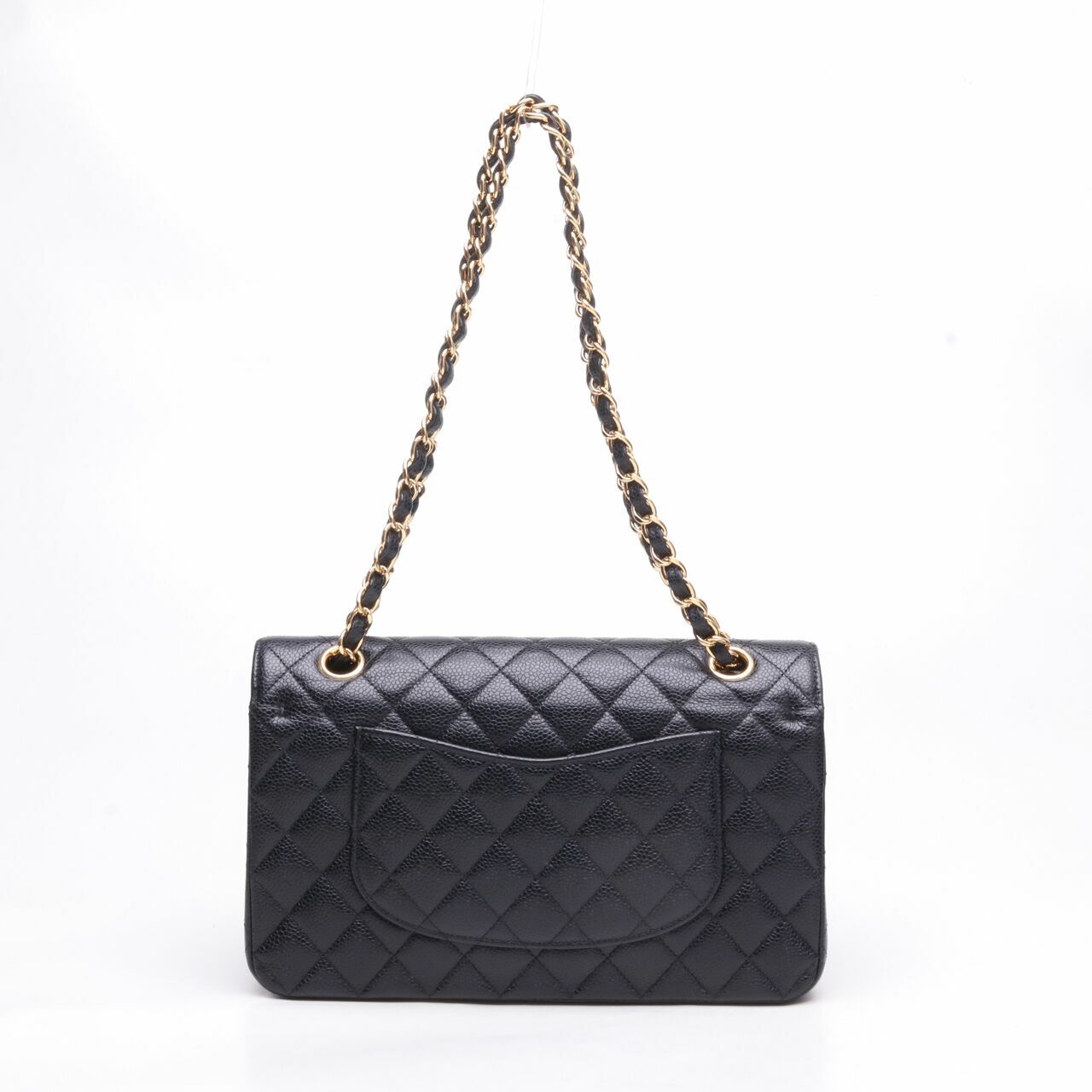 Chanel Caviar Medium Classic Double Flap Black Shoulder Bag