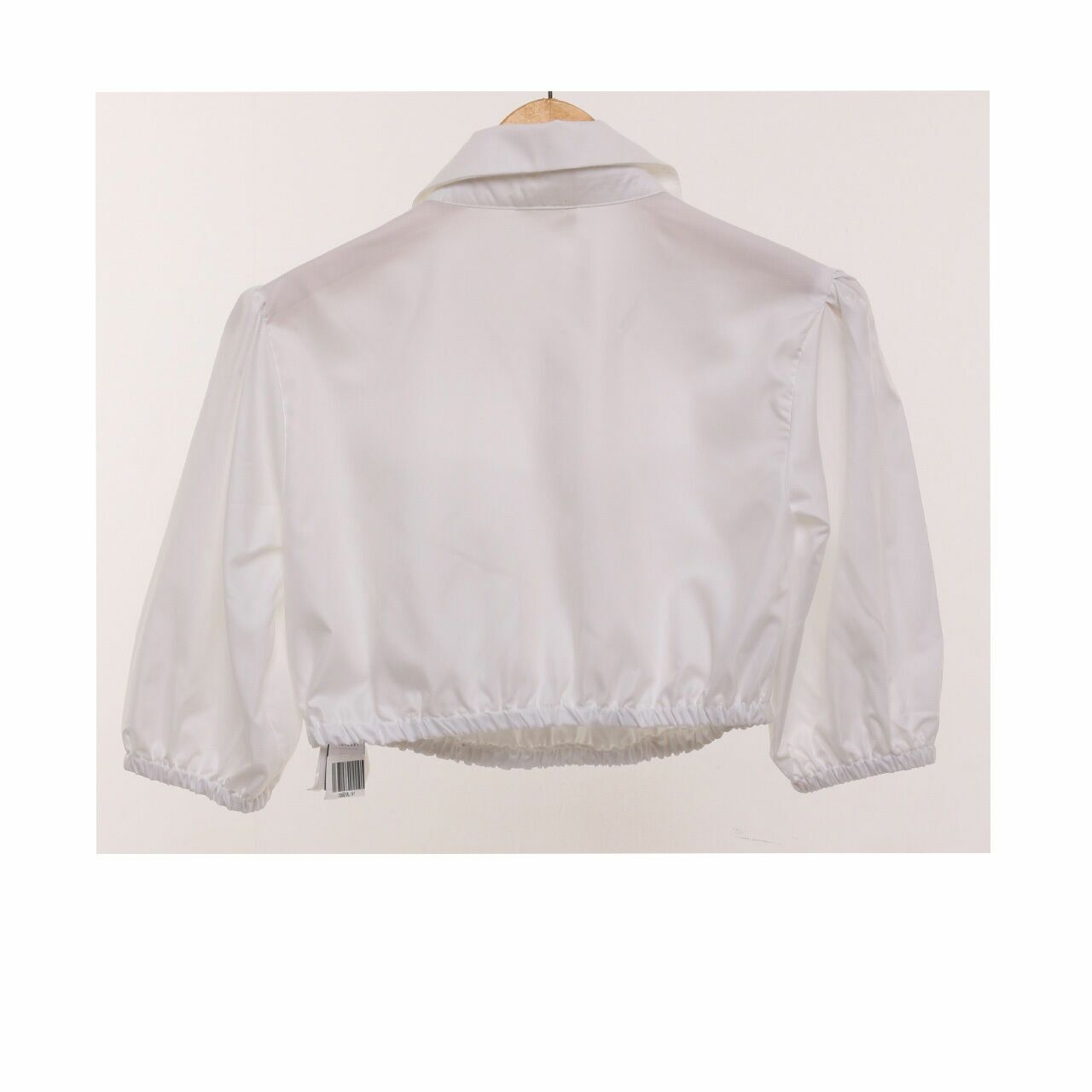 Everyday claude White Crop Blouse