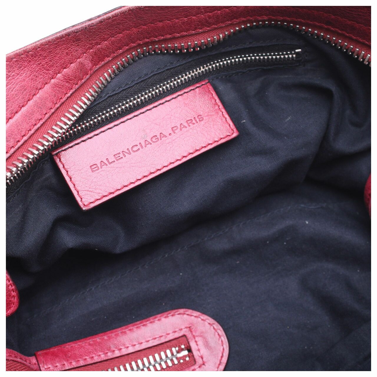 Balenciaga Burgundy Satchel