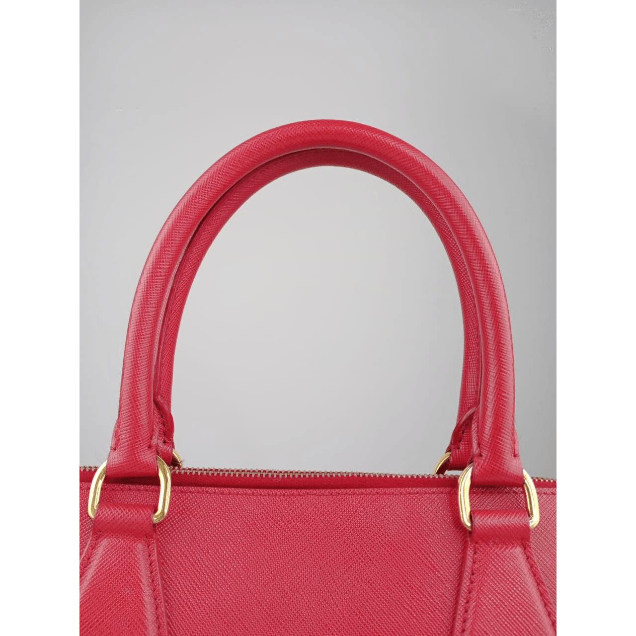 Prada Alma Saffiano Red GHW Handbag