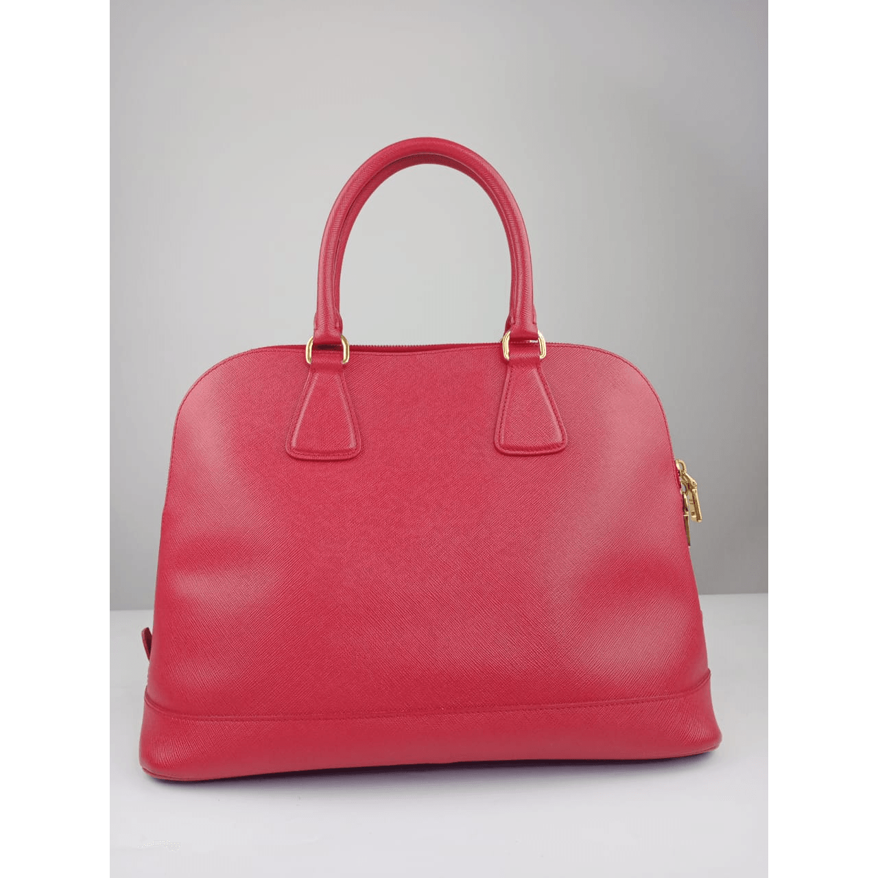 Prada Alma Saffiano Red GHW Handbag