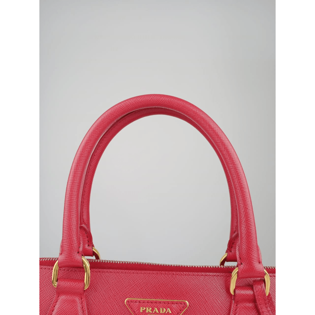 Prada Alma Saffiano Red GHW Handbag