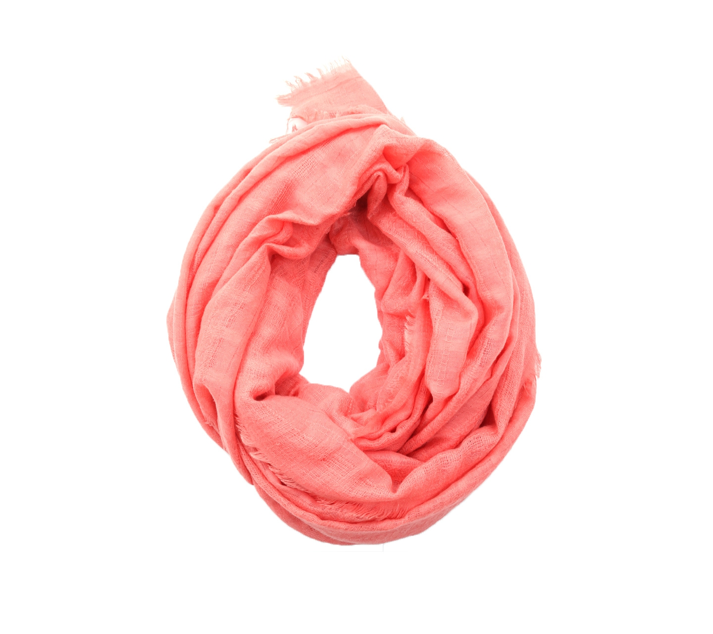 Stradivarius Peach Fringe Scarf