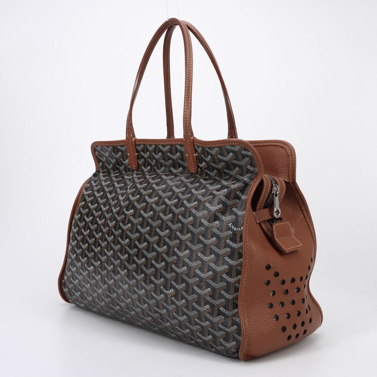 Goyard Sac Brown & Black Hardy Shoulder Bag