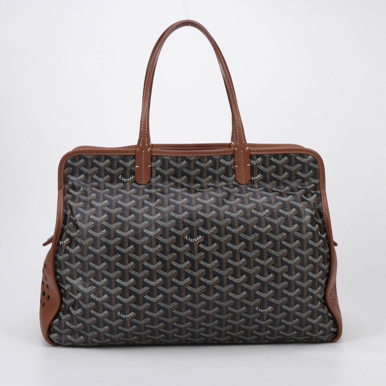 Goyard Sac Brown & Black Hardy Shoulder Bag