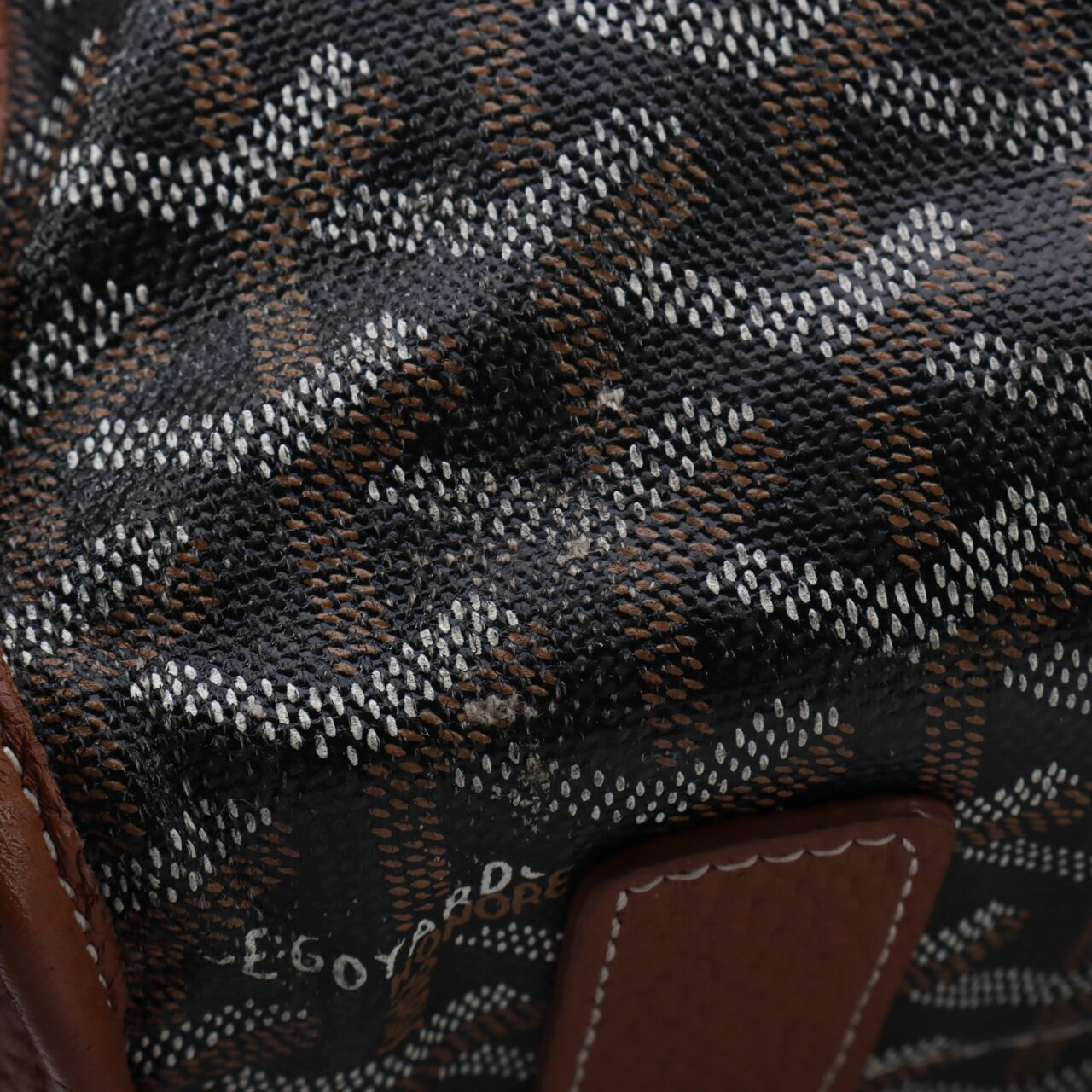 Goyard Sac Brown & Black Hardy Shoulder Bag