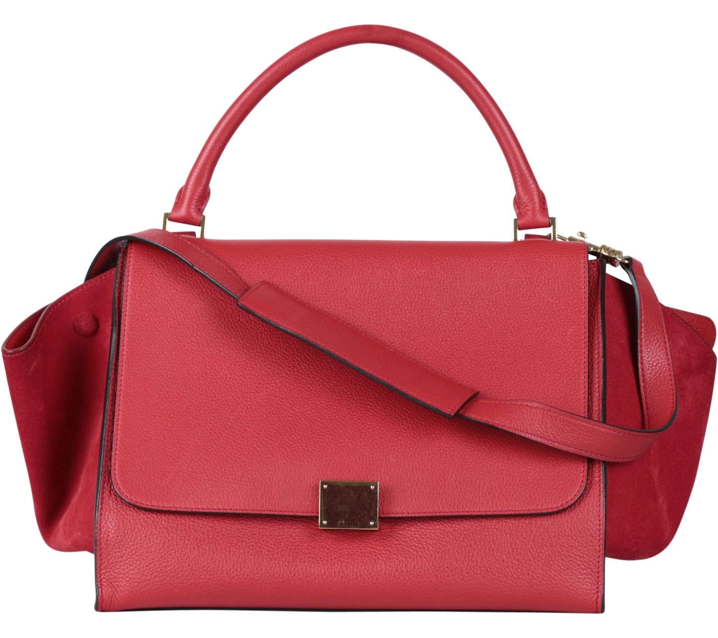 Celine Red Trapeze Sling Bag