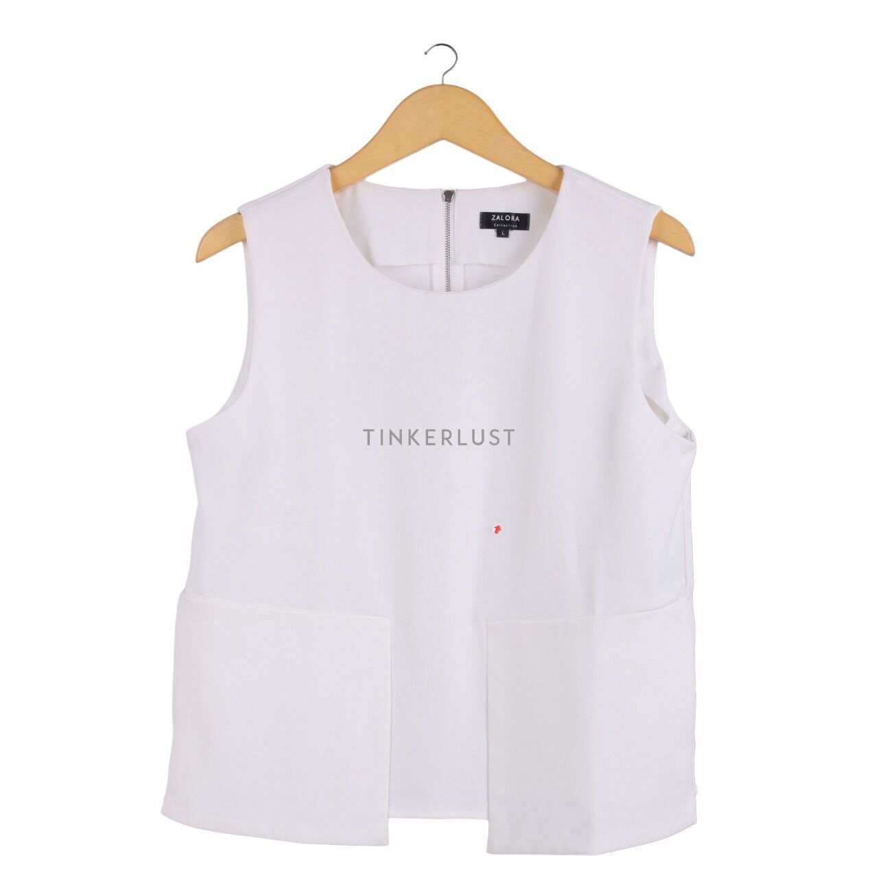 Zalora White Sleeveless