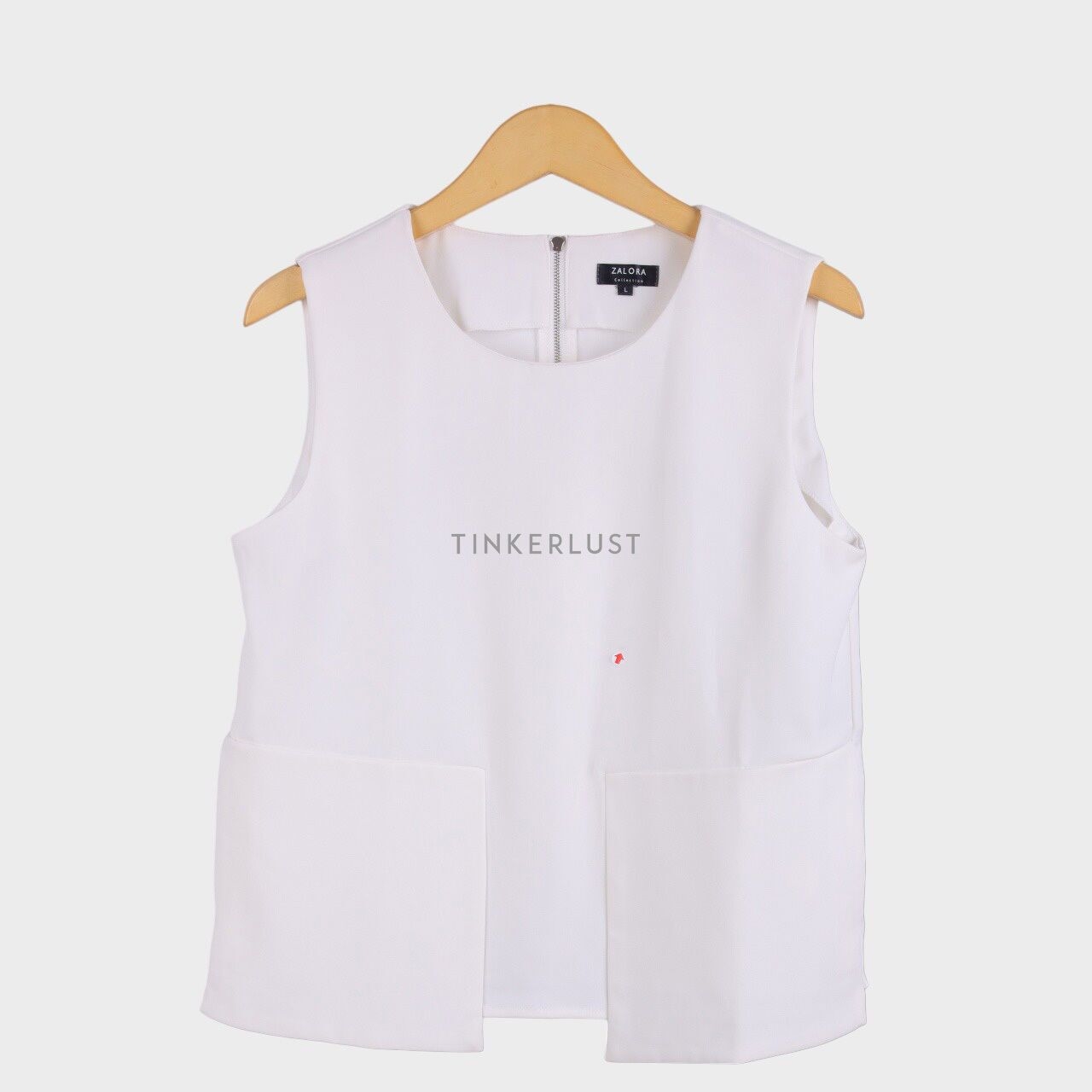 Zalora White Sleeveless