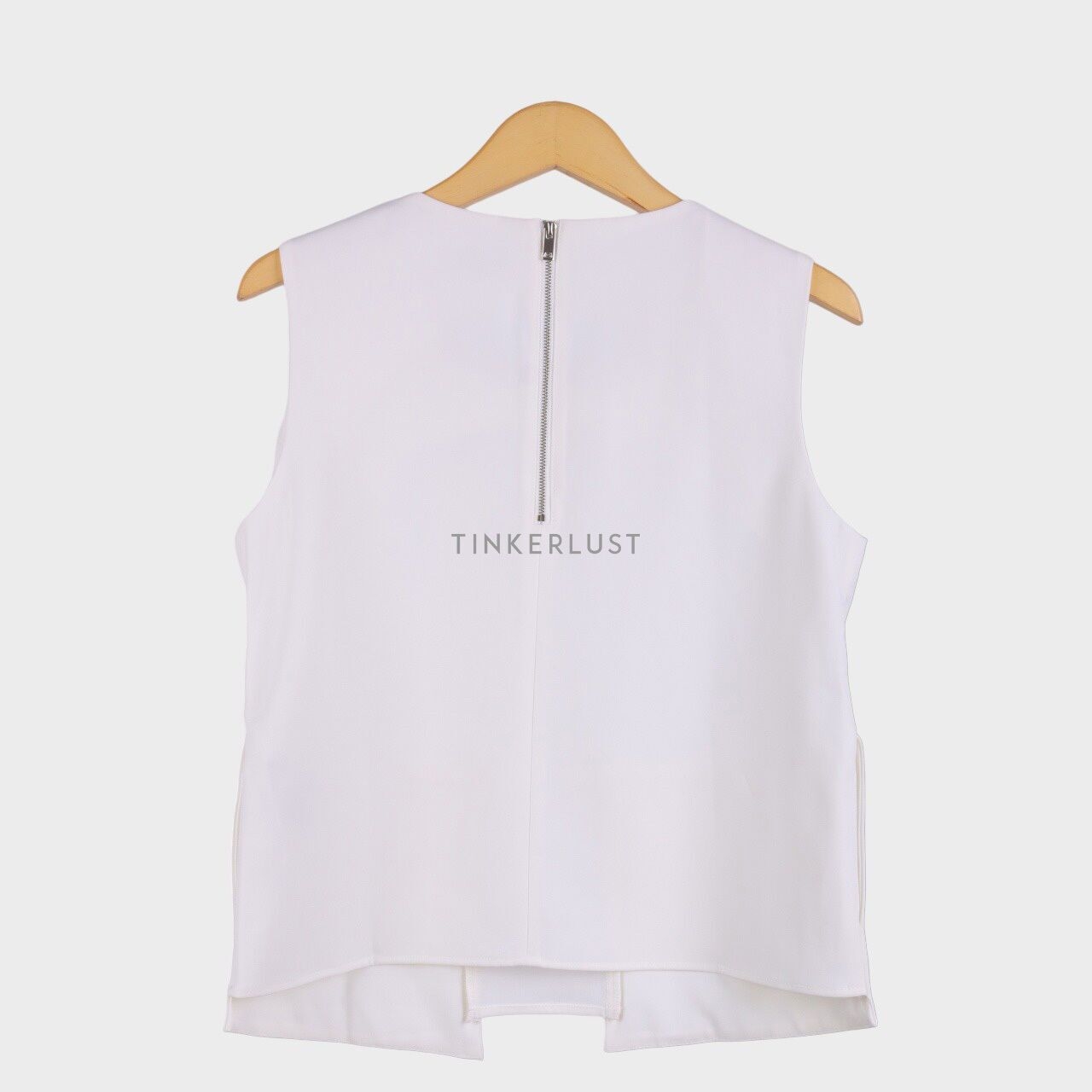 Zalora White Sleeveless